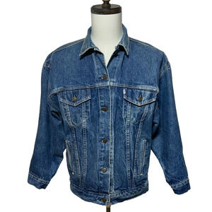 Vintage Levis Jacket Womens Medium Blue Type 3 Denim Jean‎ Trucker Button Up USA